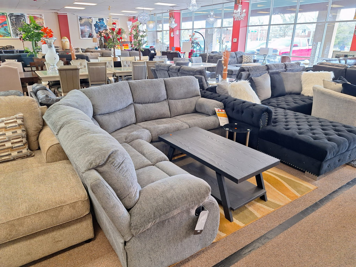 Dark Grey Sectional JMD Furniture&Mattresses