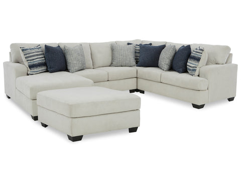 Lowder 4-Piece Sectional with Ottoman - JMD Furniture DMV
