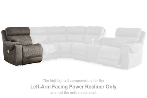 Hoopster Left-Arm Facing Power Recliner