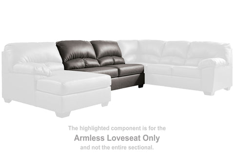 Aberton Armless Loveseat