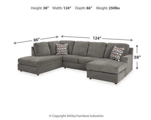 O'Phannon 2-Piece Sectional with Ottoman