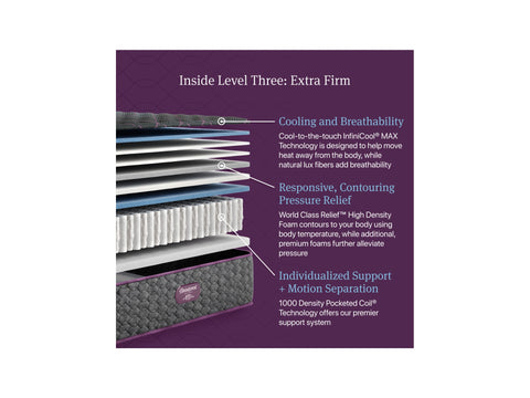 Beautyrest World Class Level Three Extra Firm 14.25 in. Mattress