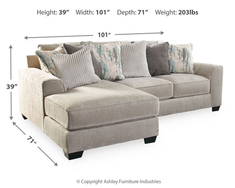 Ardsley 2-Piece Sectional with Ottoman