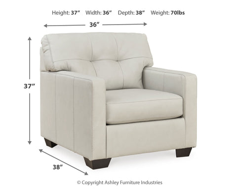 Belziani Chair and Ottoman