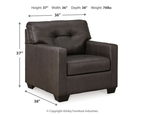 Belziani Chair and Ottoman