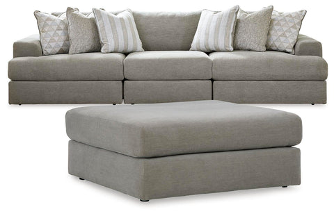 Avaliyah 3-Piece Sectional with Ottoman