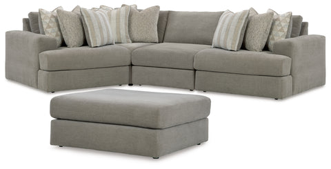 Avaliyah 4-Piece Sectional with Ottoman - JMD Furniture DMV