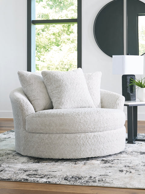 Snodoodle Oversized Swivel Accent Chair