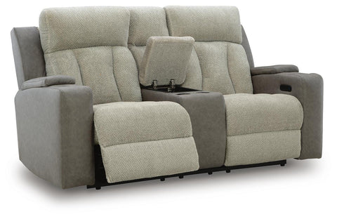 Stately Check PWR REC Loveseat/CON/ADJ HDRST