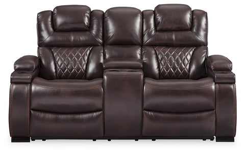 Warnerton Power Reclining Loveseat with Console