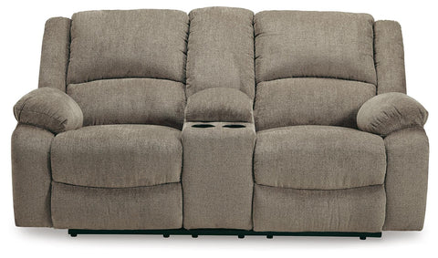 Draycoll Reclining Loveseat with Console
