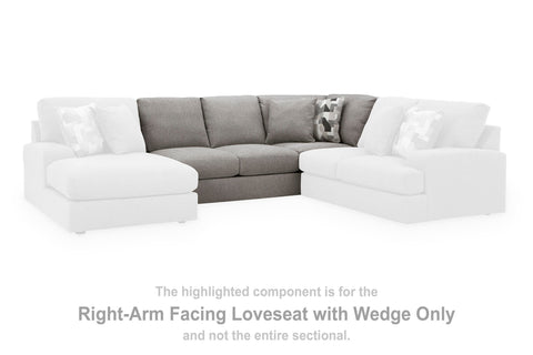 Lindon RAF Armless Loveseat w/Wedge