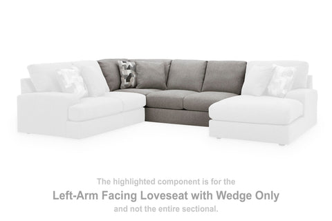 Lindon LAF Armless Loveseat w/Wedge