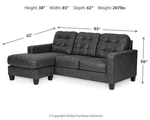 Venaldi Queen Sofa Chaise Sleeper