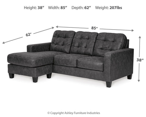 Venaldi Queen Sofa Chaise Sleeper