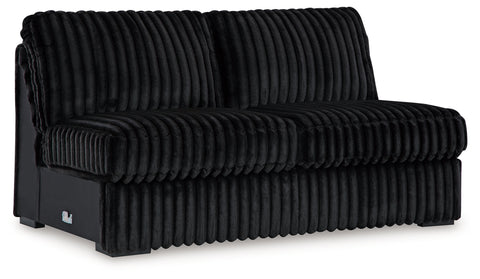 Midnight-Madness Armless Loveseat