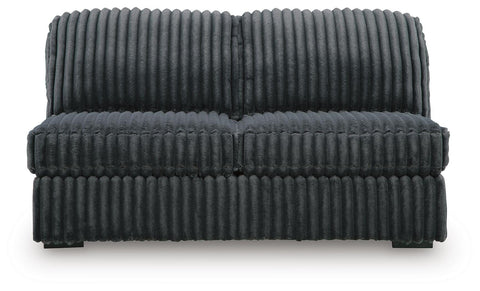 Midnight-Madness Armless Loveseat