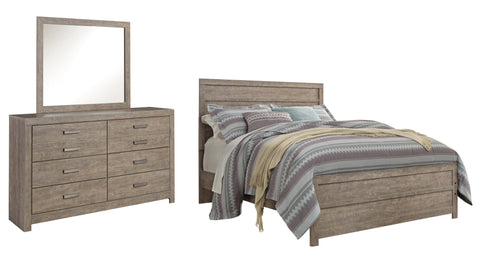 Culverbach Queen Panel Bed with Mirrored Dresser
