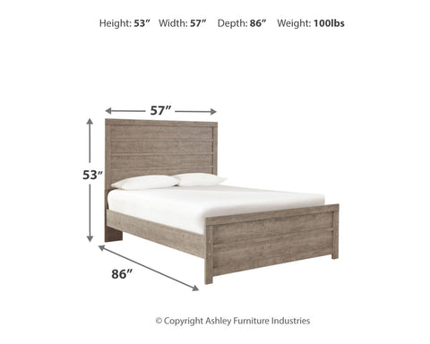 Culverbach Full Panel Bed with Mirrored Dresser, Chest and Nightstand
