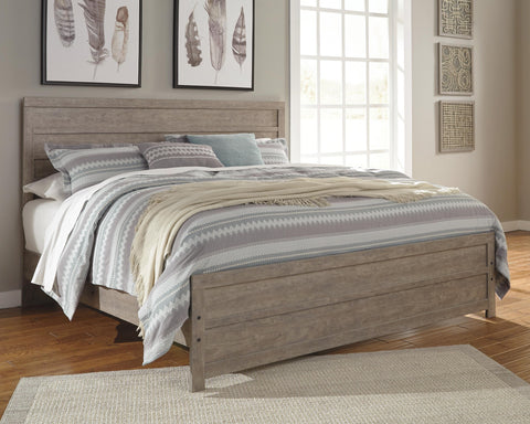 Culverbach King Panel Bed with Mirrored Dresser, Chest and 2 Nightstands