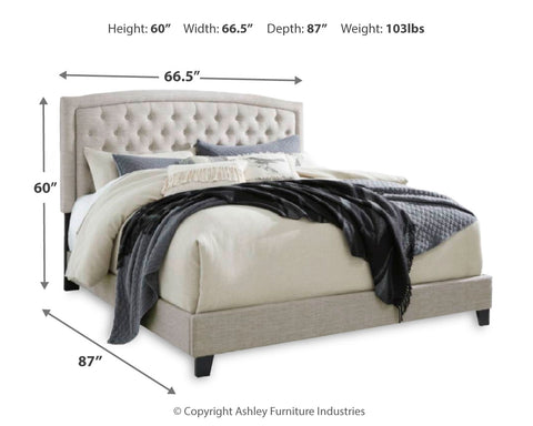 Jerary Queen Upholstered Bed with Mattress