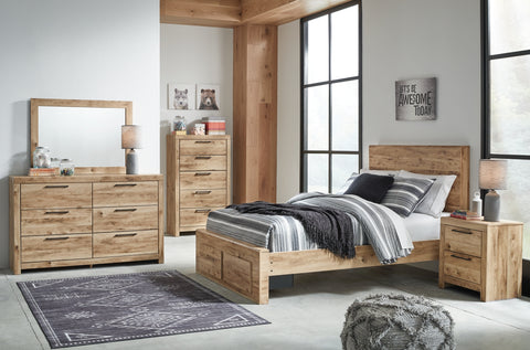 Hyanna Full Panel Storage Bed with Mirrored Dresser, Chest and Nightstand - JMD Furniture DMV