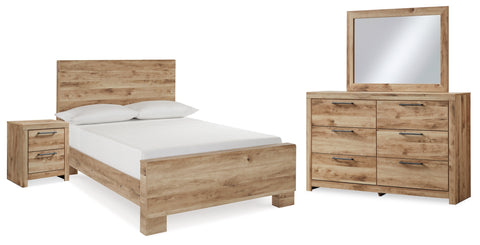 Hyanna Full Panel Bed with Mirrored Dresser and Nightstand - JMD Furniture DMV