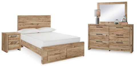 Hyanna Full Panel Storage Bed with Mirrored Dresser and Nightstand - JMD Furniture DMV