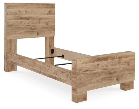 Hyanna Twin Panel Bed with Mirrored Dresser, Chest and 2 Nightstands