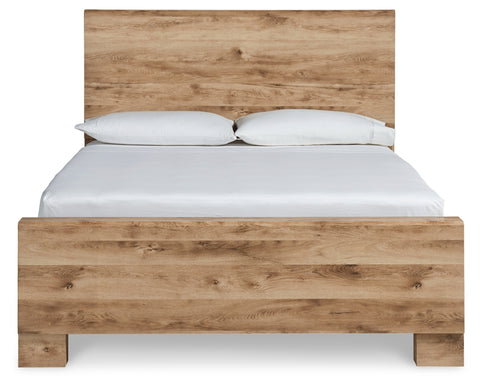 Hyanna Queen Panel Bed with Mirrored Dresser, Chest and Nightstand