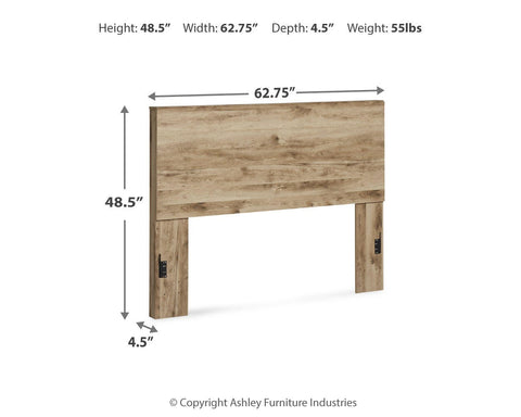 Hyanna Queen Panel Headboard with Mirrored Dresser