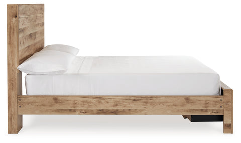Hyanna Full Panel Storage Bed with Mirrored Dresser, Chest and 2 Nightstands