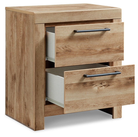 Hyanna King Panel Headboard with Mirrored Dresser and 2 Nightstands