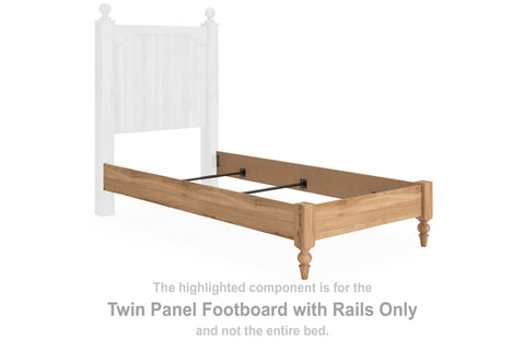Galletyn Twin Panel Footboard w/Rails - JMD Furniture DMV