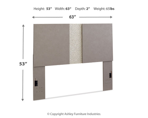 Surancha Queen/Full Panel Headboard with Mirrored Dresser and Nightstand
