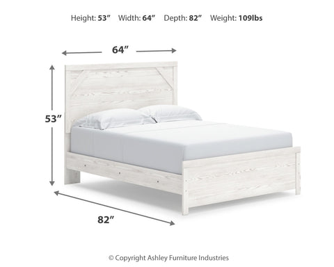 Gerridan Queen Panel Bed with Mirrored Dresser and Nightstand