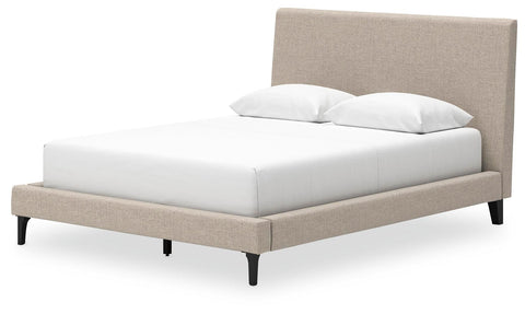 Cielden Queen Upholstered Bed with Roll Slats