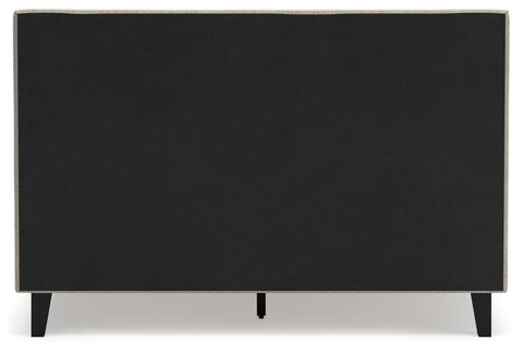 Cielden Queen Upholstered Bed with Roll Slats