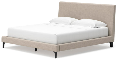 Cielden King Upholstered Bed with Roll Slats