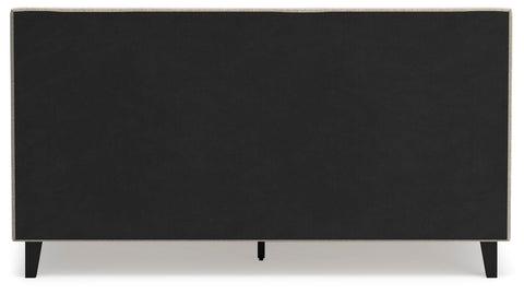 Cielden King Upholstered Bed with Roll Slats