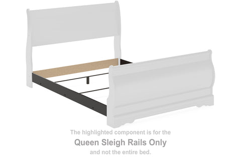 Huey Vineyard Queen Sleigh Rails - JMD Furniture DMV