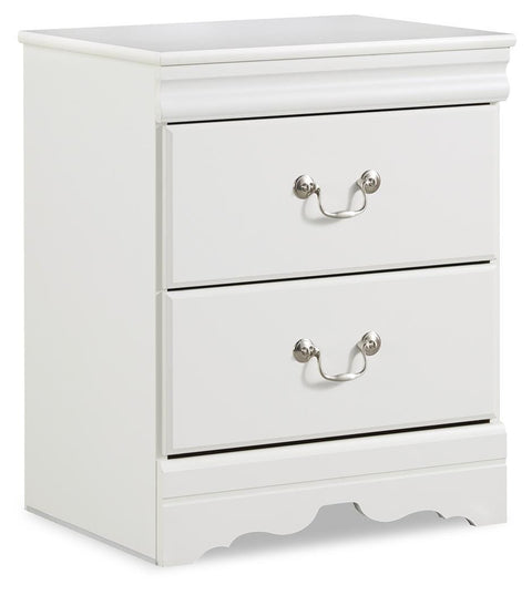 Anarasia Full Sleigh Headboard Bed with Mirrored Dresser and 2 Nightstands