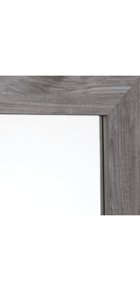 Bronyan Queen Panel Bed with Mirrored Dresser, Chest and Nightstand