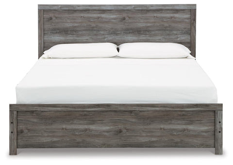 Bronyan King Panel Bed with Mirrored Dresser and 2 Nightstands