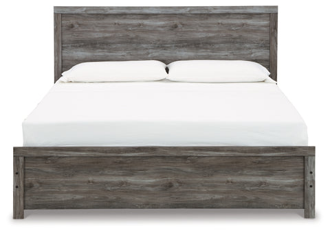 Bronyan King Panel Bed with Mirrored Dresser, Chest and Nightstand