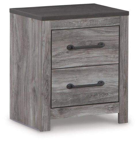 Bronyan King Panel Bed with Mirrored Dresser and 2 Nightstands