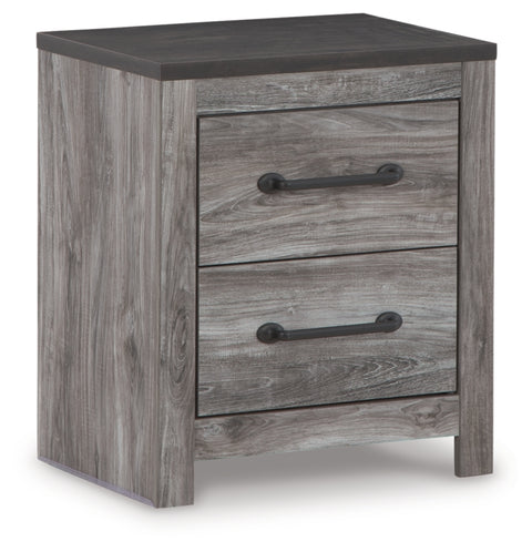 Bronyan King Panel Bed with Mirrored Dresser, Chest and Nightstand
