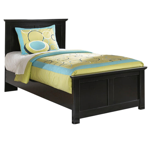 Maribel Twin Panel Bed with Mirrored Dresser and Nightstand