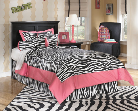 Maribel Twin Panel Headboard Bed with Dresser
