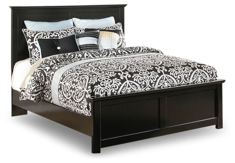 Maribel Queen Panel Bed with Mirrored Dresser, Chest and Nightstand